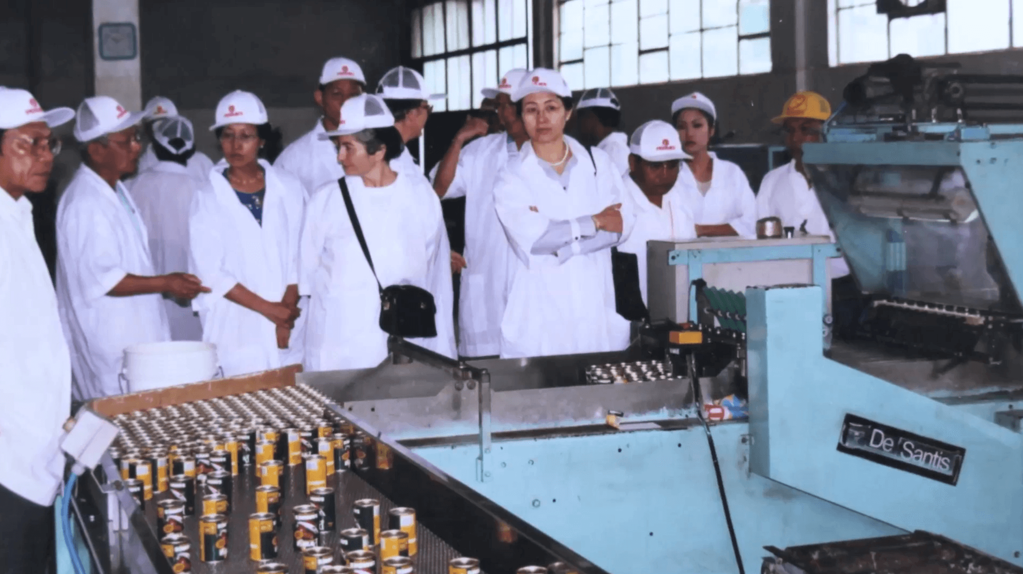 An archival view of the Permex canning line in Zamboanga City