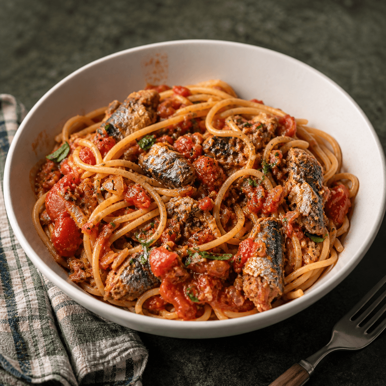 Portuguese Sardine Tomato Pasta